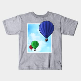 Hot Air Balloons Kids T-Shirt